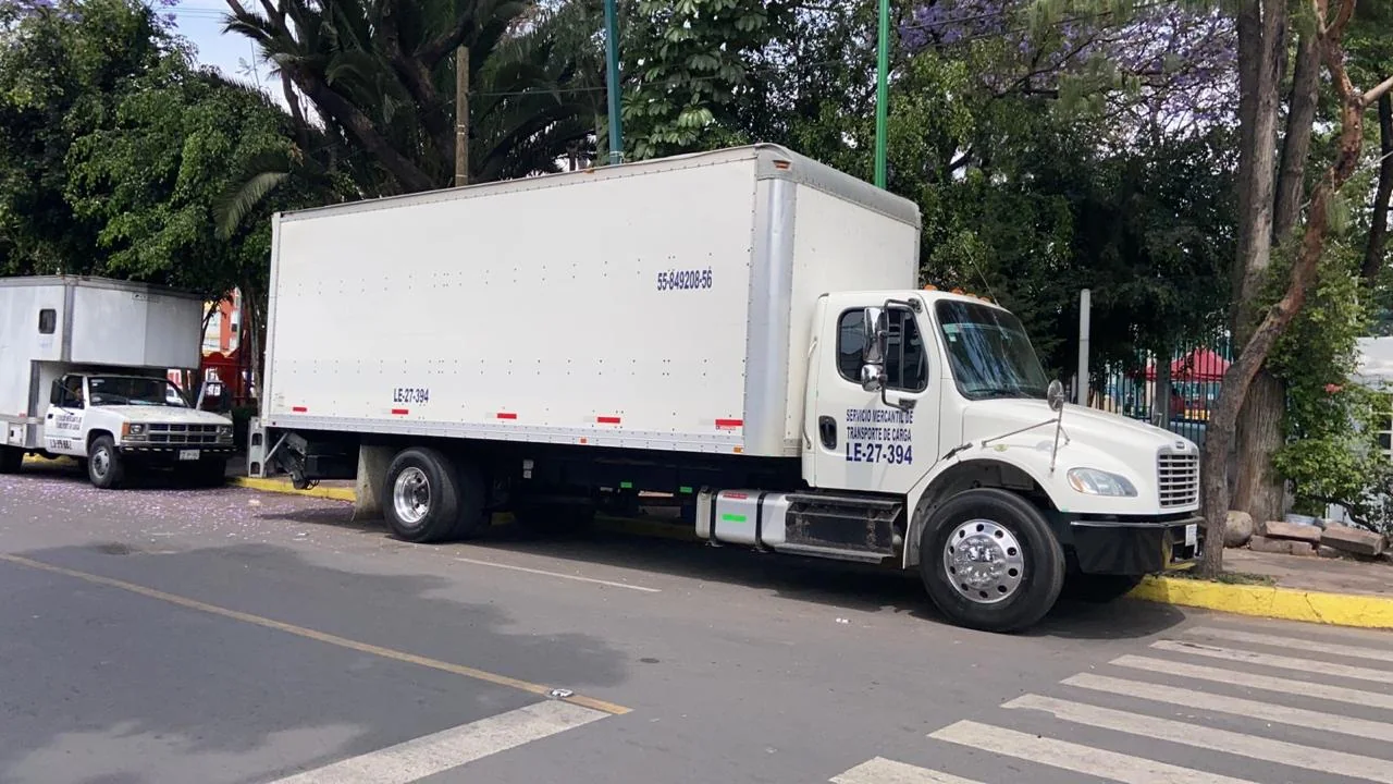 Camión real de MyT Gutiérrez para transporte